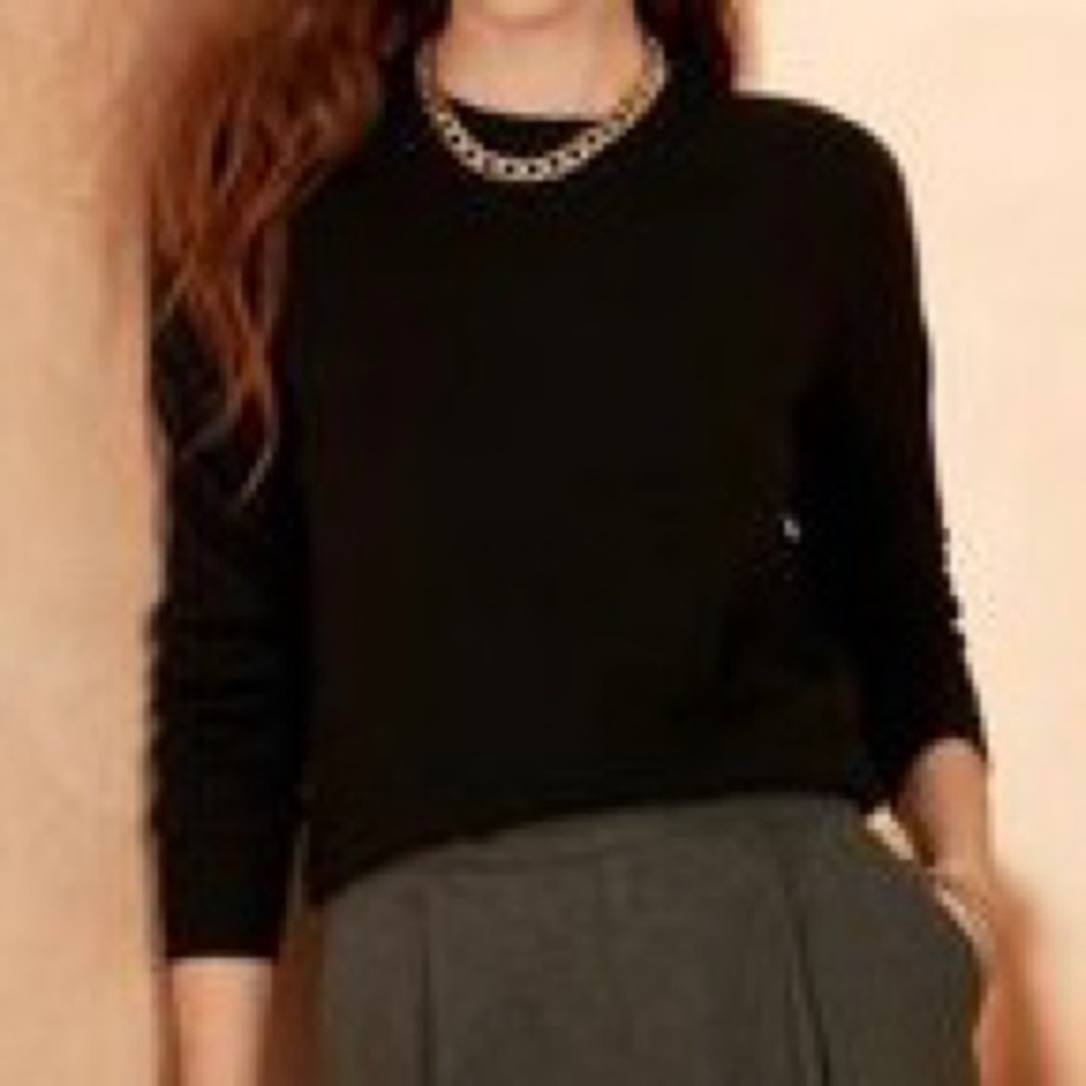 Henri Bendel Wool Crew Neck Sweater